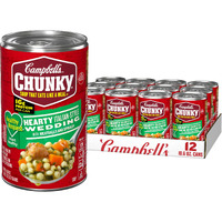Campbells Chunky Healthy Request Soup, Hearty Italian Wedding Soup With Meatballs And Spinach, 18.8 Oz Can (Case Of 12)