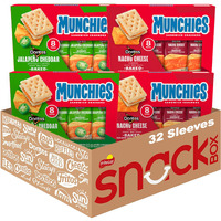 Munchies Baked Sandwich Crackers Variety Pack, Doritos Nacho Cheese And Doritos Jalapeno Cheddar, 1.38 Oz Sleeves (Pack Of 32)