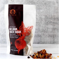 The Sugar Lab Belgian Rock Sugar - 1 Pound - Natural Real Beet Sugar - Brown Rock Sugar - Teavana Style Tea Sugar - Perfect Sugar Cube Or Amber Sugar Replacement - Natural Belgian Rock Sugar For Tea