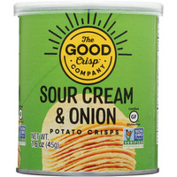 The Good Crisp Company, Sour Cream & Onion Flavor Potato Crips, 1.6 Oz (Pack Of 12)
