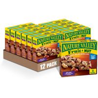 Nature Valley Chewy Fruit And Nut Granola Bars, Trail Mix, 6 Bars, 7.4 Oz (Pack Of 12)