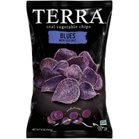 Terra Vegetable Chips, Blues Chips With Sea Salt, 5 Oz (Pack Of 12)
