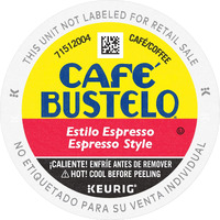 Caf   Bustelo Espresso Style Dark Roast Coffee, 24 Keurig K-Cup Pods