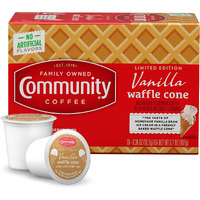 Community Coffee Vanilla Waffle Cone, 10 Count Coffee Pods, Ice Cream Flavored, Compatible With Keurig 2.0 K-Cup Brewers, 10 Count (Pack Of 1)