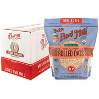 Bob's Red Mill Organic Quick Cooking Rolled Oats, Gluten Free, 28 Ounces (Pack Of 4)