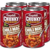 Campbell's Chunky Soup, Chili Mac, 18.8 Ounce Can (Pack Of 4)