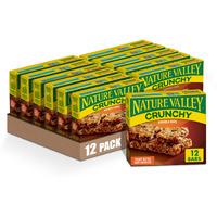 Nature Valley Peanut Butter Dark Chocolate Granola Bars, 6 Ct, 8.94 Oz (Pack Of 12)