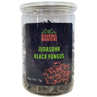 Vigorous Mountains Dried Woodear Mushrooms For Cooking, Chewy Texture Dry Black Fungus For Soup/ Stir-Fries/ Salads , ??5Oz 141.7G