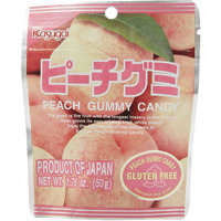 Kasugai Gummy Candy Stand Pack, Peach, 1.76 Ounce (Pack Of 12)