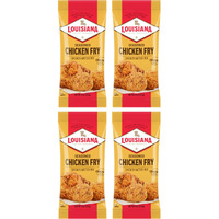 Louisiana Seasoned Chicken Fry Batter Pack Of 4 Crispy Southern Coating Mix For Fried Chicken Delicious And Convenient
