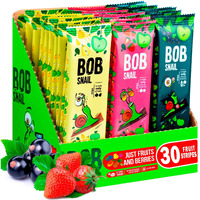 Snacks Variety Pack - 30 Healthy Individual Packs For Kids Adults With Natural Strawberries Blackcurrant Apple And Pear Gluten-Free Vegan Low Carb Fruit Bar No Sugar Added