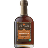 Crown Maple Amber Color, Rich Taste Organic Maple Syrup, 25 Fl Oz, Flavor Marinades, Cocktails, Pancakes, Squash & Bacon