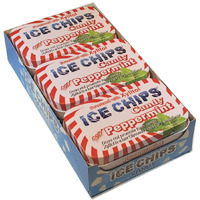 Ice Chips Xylitol Candy Tins (Peppermint, 6 Pack) - Includes Band As Shown