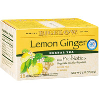 Bigelow Lemon Ginger Herb Plus Probiotics - Case Of 126