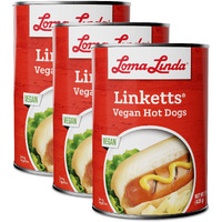 Loma Linda - Plant-Based Meat Substitutes (Linketts 15 Oz.), 3 Pack)