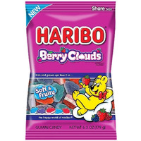 Haribo New Berry Cloud Gummi Candy, 4.1 Ounce (Pack Of 12)