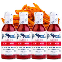 Yo Mama's Foods Keto Classic Ketchup - Pack Of (4) - No Sugar Added, Low Carb, Vegan, Gluten Free, Paleo Friendly, And Made With Whole Non-Gmo Tomatoes!