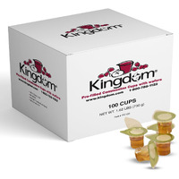Kingdom Prefilled Communion Cup With Wafers(100 Ct - White Juice) Sealed In A Single-Serving Container With One-Year Shelf Life, Perfect For Holy Eucharist Celebration In Hospitals, Summer Camps, And More!