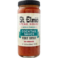 St. Elmo Cocktail Sauce, Extra Spicy Seafood Sauce And Cocktail Sauce For Shrimp, 8 Fl Oz