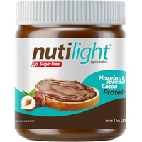 Nutilight Sugar Free Protein + Hazelnut Spread With Cocoa, Keto And Diabetic Friendly, Non-Gmo, Gluten And Soy Free, 11 Ounces (Pack Of 1)