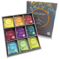 Creano Organic Herbal Tea Sampler Gift Set - Tea Gift Box - 27 Organic Tea Bags In 9 Different Varieties 54 G