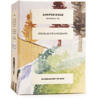 Juniper Ridge Douglas Fir & Rose Hip Botanical Tea - Tart & Tangy, Citrus, & Mild Evergreen Notes - Vegan, Caffeine Free & Gluten Free - 20 Unbleached Teabags