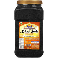 Rani Kalonji (Black Seed, Nigella Sativa, Black Cumin) Seeds 80Oz (5Lbs) 2.27Kg Bulk Pet Jar ~ All Natural | Gluten Friendly | Non-Gmo | Kosher | Vegan | Kosher | Indian Origin