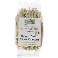 Pasta Deliziosa! Handcrafted Pasta, Roasted Garlic & Basil Fettuccine, 12 Ounce