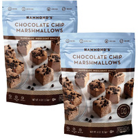 Hammond's Candies | Gourmet Chocolate Chip Marshmallows | 2 Bags, Great For Snacking | Hot Chocolate, Smores And Homemade Brownies | Small Batches | Handcrafted In The Usa