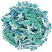 Smarty Stop Gummy Sour Sharks (2 Pound (Pack Of 1), Blueberry)