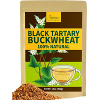 Teelux Tartary Buckwheat Tea, Roasted Buckwheat Loose Leaf Tea, High Mountain Buckwheat Groats, Caffeine Free, Natural, 14Oz/400G