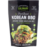 Urban Accents Korean Bbq Plant Based Meatless Mix - Gluten Free Plant Based Protein & Korean Seasoning Blend, 3-Pack