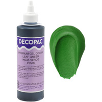 Decopac Premium Gel Food Coloring | Leaf Green Food Coloring For Baking | 8Oz | Color Buttercream, Fondant, Frosting & Piping Gel, Food Safe, Highly Concentrated Gel, 8 Oz - Leaf Green