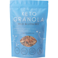 Keto Hana Wild Blueberry Keto Granola Keto Diet Vegan Grain Free Dairy Free Plant Based No Refined Sugars Gluten Free 2G Net Carbs Breakfast Cereal - 11Oz