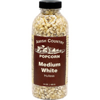 Amish Country Popcorn | 14 Oz Bottle | Medium White Popcorn Kernels | Old Fashioned, Non-Gmo And Gluten Free (14 Oz Bottle)
