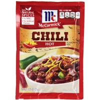 Mccormick Hot Chili Seasoning Mix (Pack Of 3) 1.25 Oz Packets