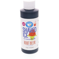 Hypothermias Shaved Ice And Snow Cone Syrup Unsweetened Flavor Concentrate - 4 Fl Oz - Makes 1 Gallon Of Ready To Use Syrup - Root Beer - Must Add Filtered Water And Sweetener