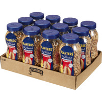 Planters Peanuts, Lightly Salted, Dry Roasted, 16-Ounce Jars (Pack Of 12)