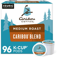 Caribou Coffee Caribou Blend, Single-Serve Keurig K-Cup Pods, Medium Roast Coffee, 24 Count (Pack Of 4)
