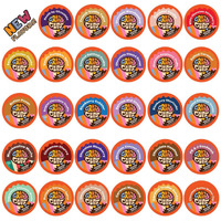 Crazy Cups Flavored Coffee Pods Variety Pack, Medium Roast, Single Serve In Recyclable For Keurig K Cups Machines, 50 Count