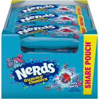 Nerds Gummy Clusters Candy, Very Berry, 3 Ounce (Pack Of 12)