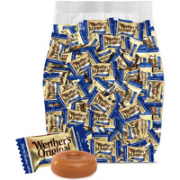 Werther's Original Hard Sugar Free Caramel Candy, Individually Wrapped Healthy Sweet Caramel Bites For Guilt-Free Pleasure, Melts In Your Mouth In A Satisfying Creamy Way, 1Lb