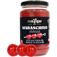Nappi 1991, Maraschino Cherries Without Stems, Red Cherry, 14 Oz (390 G),Product Of Italy