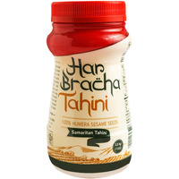 Har Bracha Tahini Paste (17.6 Oz). 100% Natural, Vegan Friendly & Kosher Pure Ground Tahina Sauce. Raw Roasted Sesame Seeds For Oriental Dips, Salad Dressings & Hummus