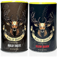 Bald Buck Seasoning Pack Of 2, 8 Oz (1 Bold Taste + 1 Slow Burn) | Rib Rub Bbq Chicken Seasoning | Bbq Seasoning And Rub | Rotisserie Chicken Seasoning & Bbq Rubs For Smoking | Bbq Rub Seasoning