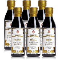 Giuseppe Giusti Italian Crema Balsamic Glaze Vinegar Reduction Of Modena Igp, Natural Flavored Balsamic Vinegar Glaze Made With Balsamic Vinegar Of Modena, Imported From Italy - 8.45 Fl Oz (6 Pack)
