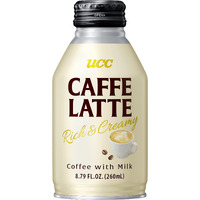 Ucc Ready To Drink Caffe Latte, 8.79 Fl Oz (Pack Of 24), Delicious, Rich And Creamy, Convenient Bottled Coffee Drinks For On-The-Go, Imported From Japan
