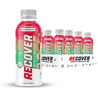 Recover 180 Organic Hydration Sports Drink, No Sugar Added, 15 Calorie Sports Beverage, Organic Flavors With Vitamins, Potassium-Packed Electrolytes (16.9 Fl Oz (Pack Of 12), Watermelon)