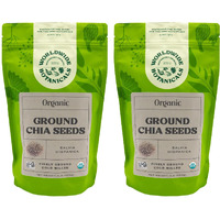 Worldwide Botanicals Organic Ground Chia Seeds - Excellent Source Of Fiber, Protein, And Omega-3 Fatty Acids | Gluten-Free | Vegan | Non-Gmo | Kosher, 1 Pound, Pack Of 2