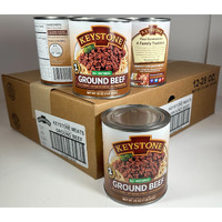 Keystone All Natural Ground Beef 28 Ounce Long Term Emergency Survival Food Canned Meat | Fully Cooked Ready To Eat | Gluten Free Family Pack Of 12
